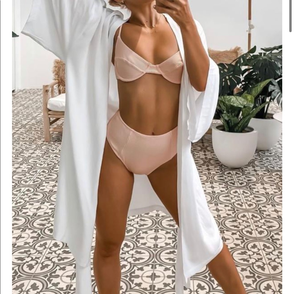 NWT Yacht Club Wrap Dress Oatmeal